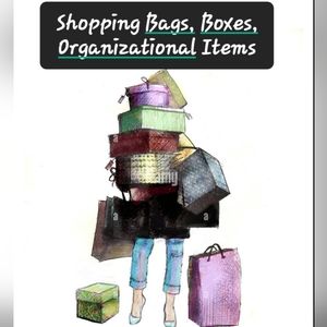 Shopping bags & Boxes Section of Closet